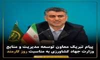 پیام تبریک سرپرست معاونت توسعه مدیریت و منابع وزارت جهاد کشاورزی